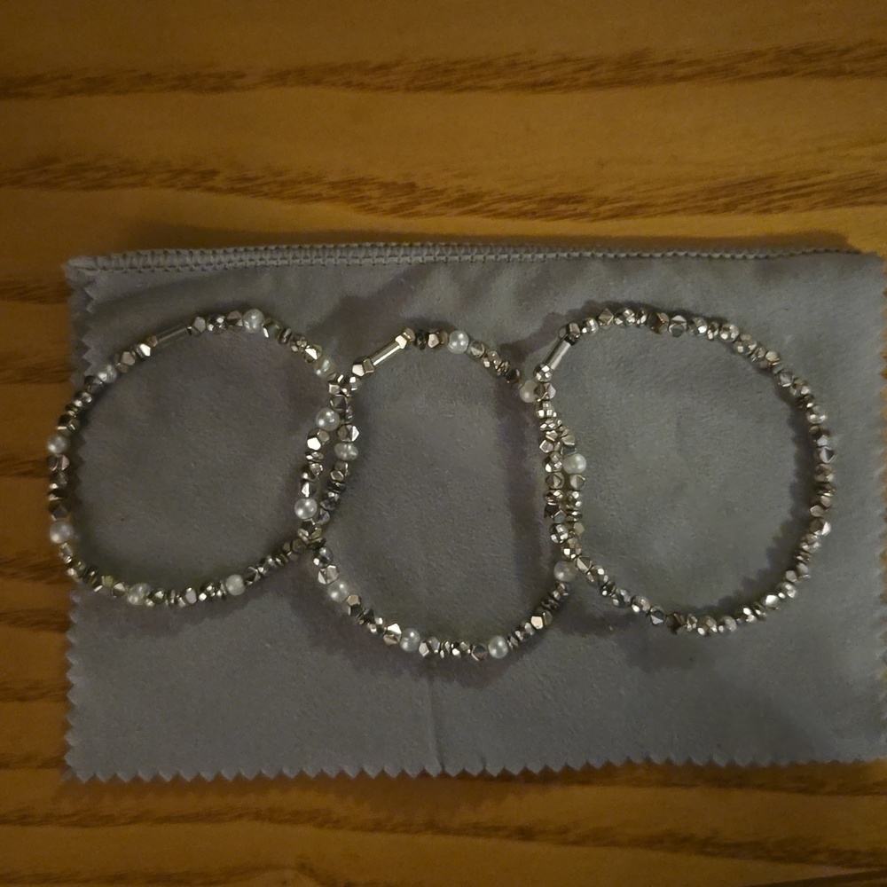 Grace and Heart trio of Bracelets